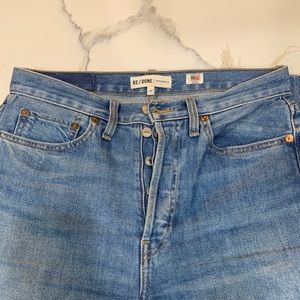 RE/done high rise ankle crop skinny 💙 size 27